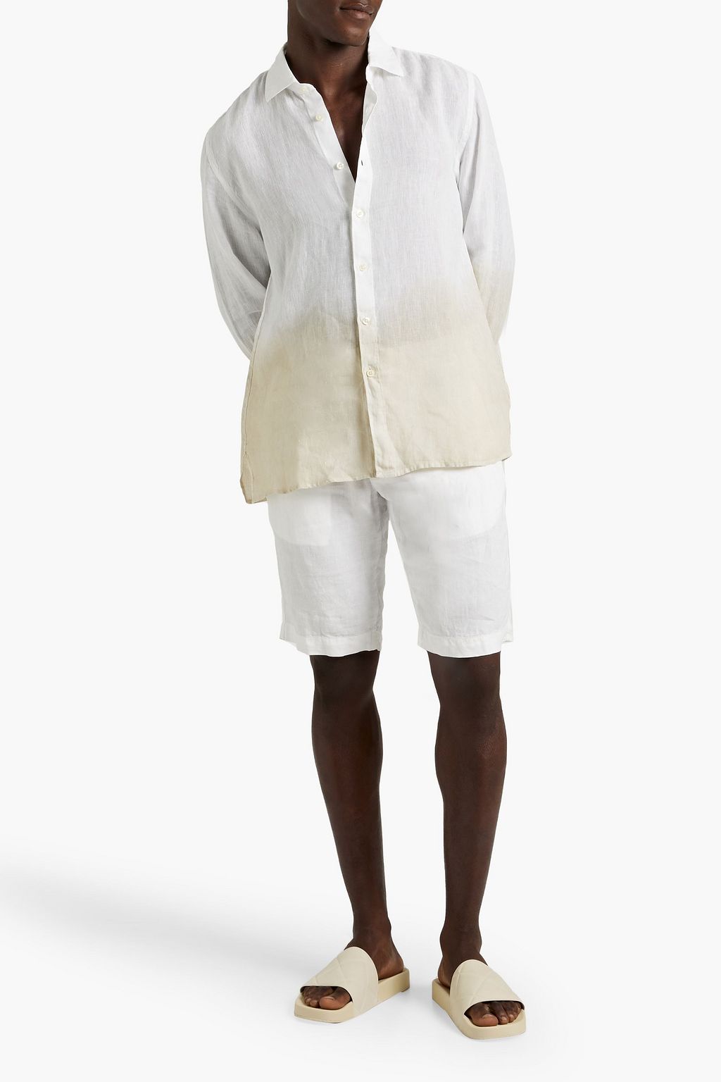 120% LINO Dip-dyed linen shirt