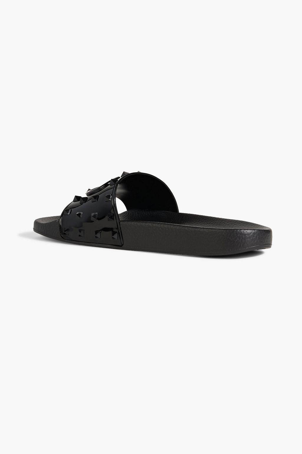 VALENTINO GARAVANI Rockstud embossed rubber slides
