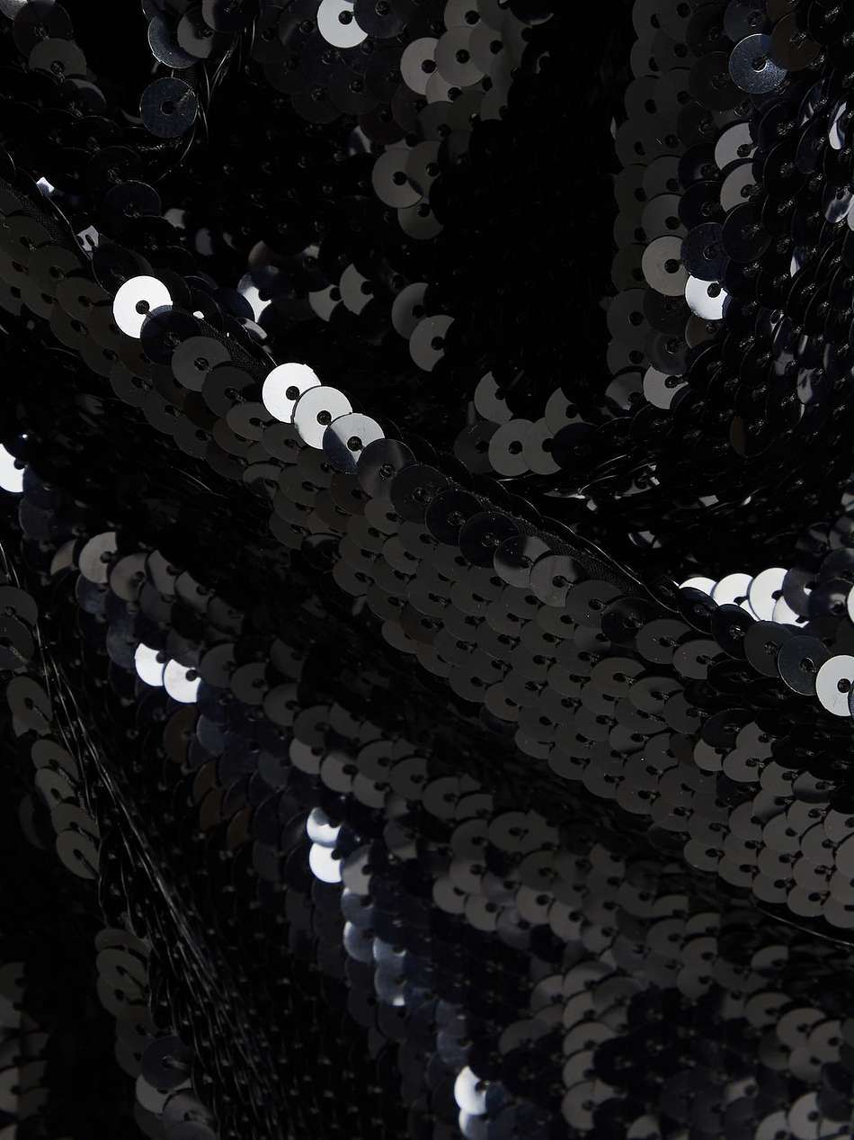 edfu twisted sequined silk-voile gown