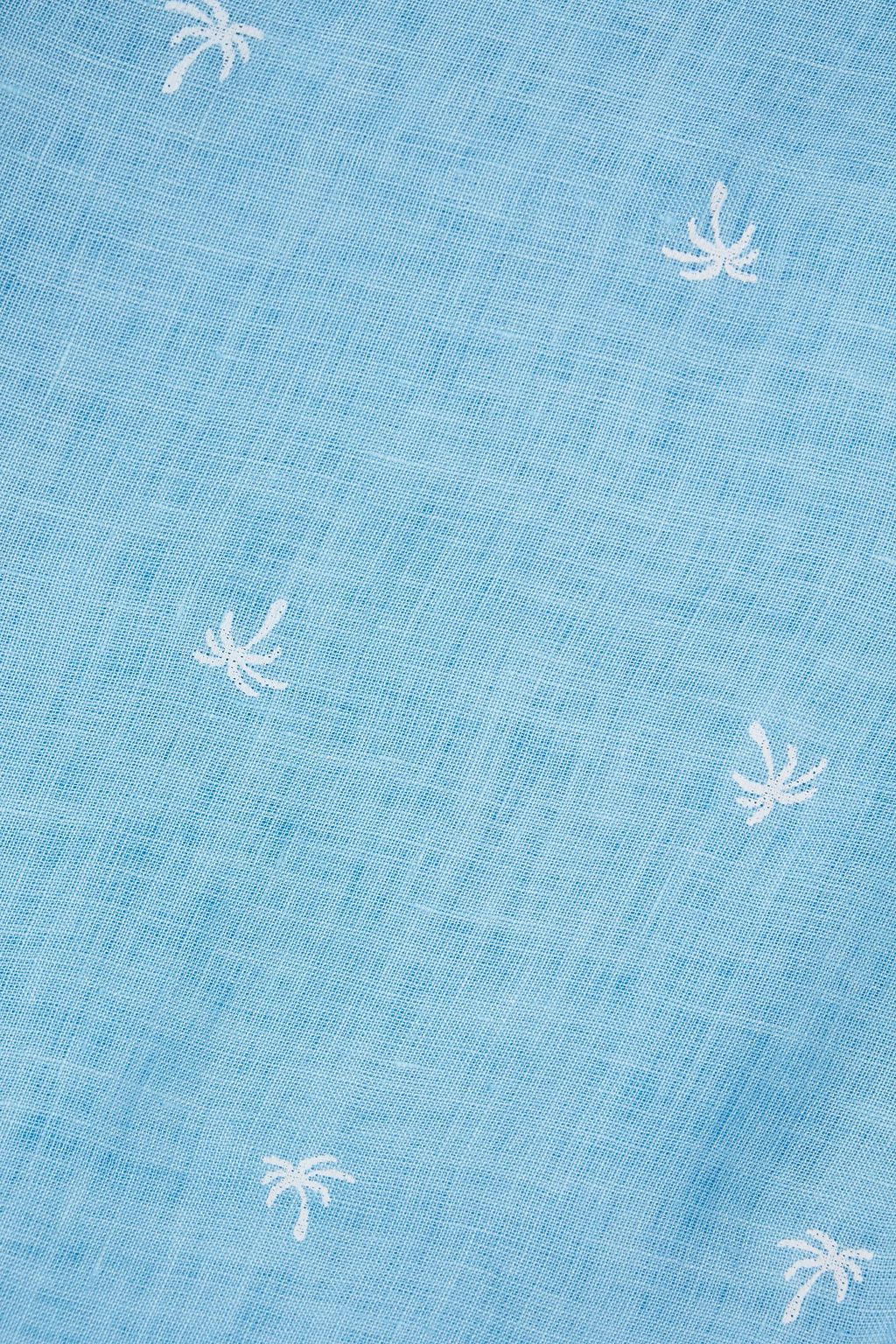 120% LINO Embroidered linen shirt