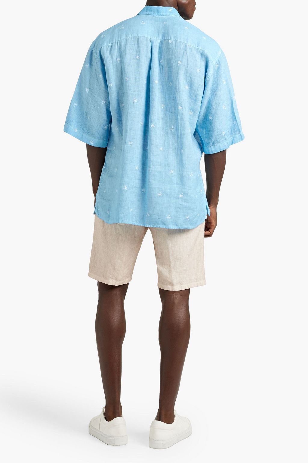120% LINO Embroidered linen shirt
