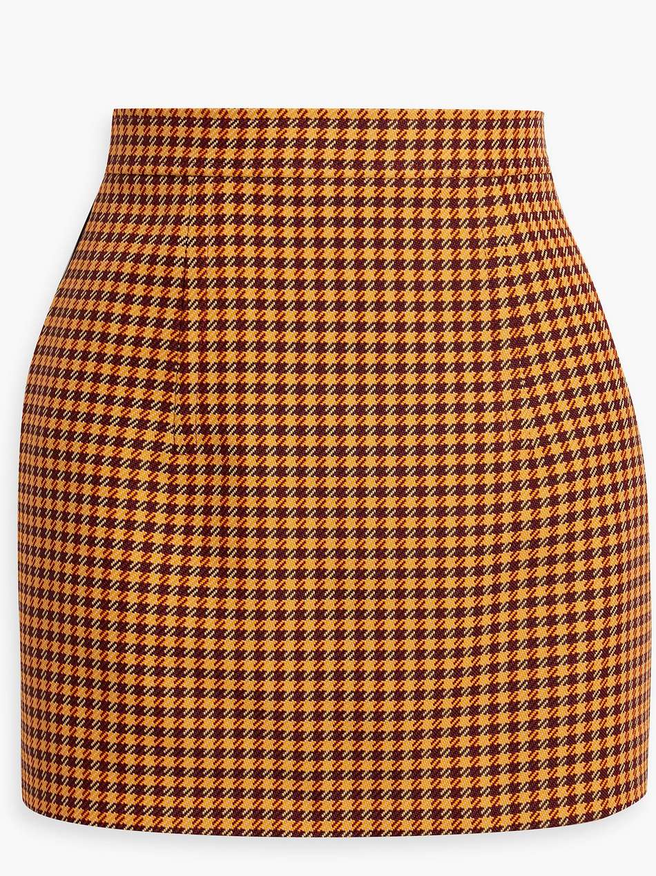 houndstooth tweed mini skirt