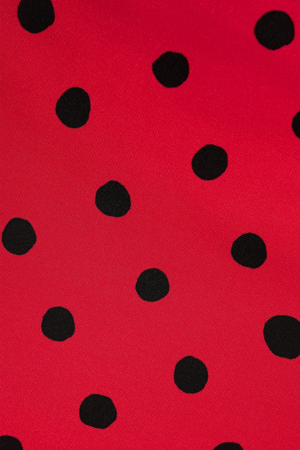 MARNI Polka-dot crepe mini skirt