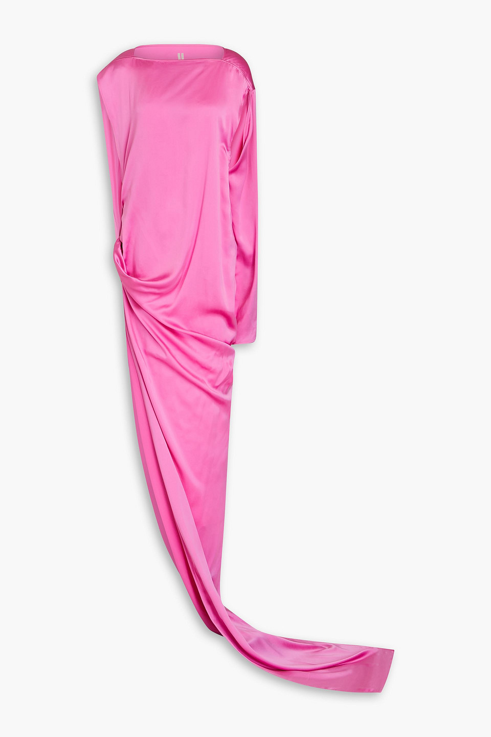 Rick Owens Dressing Gown Aus Vorgewaschener Seide Mit Twist-detail In Pink