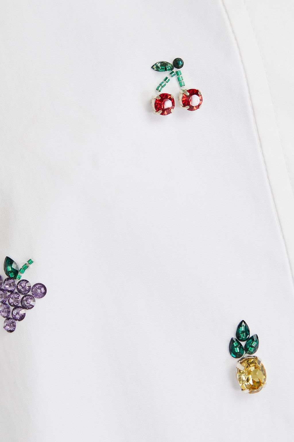 VALENTINO GARAVANI Embellished cotton-poplin shirt
