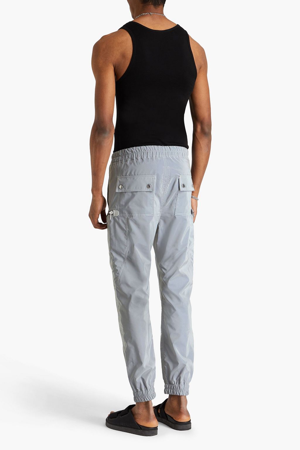 RICK OWENS بنطال كارغو مصنوع من قماش عازل