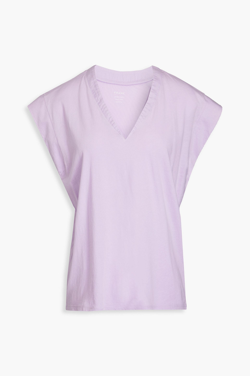 FRAME LE MID RISE V PIMA COTTON-JERSEY T-SHIRT