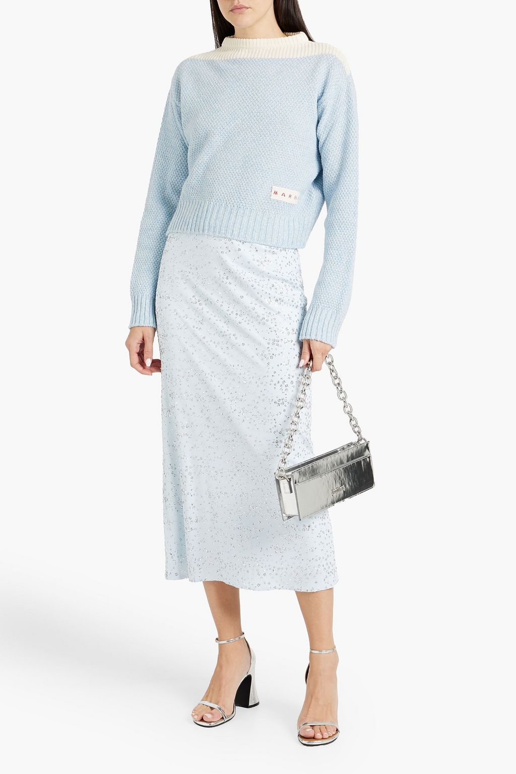 MARNI Two-tone wool sweater