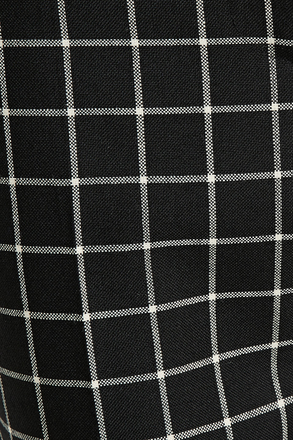 Marni Check-pattern Wide-leg Cropped Trousers In Black