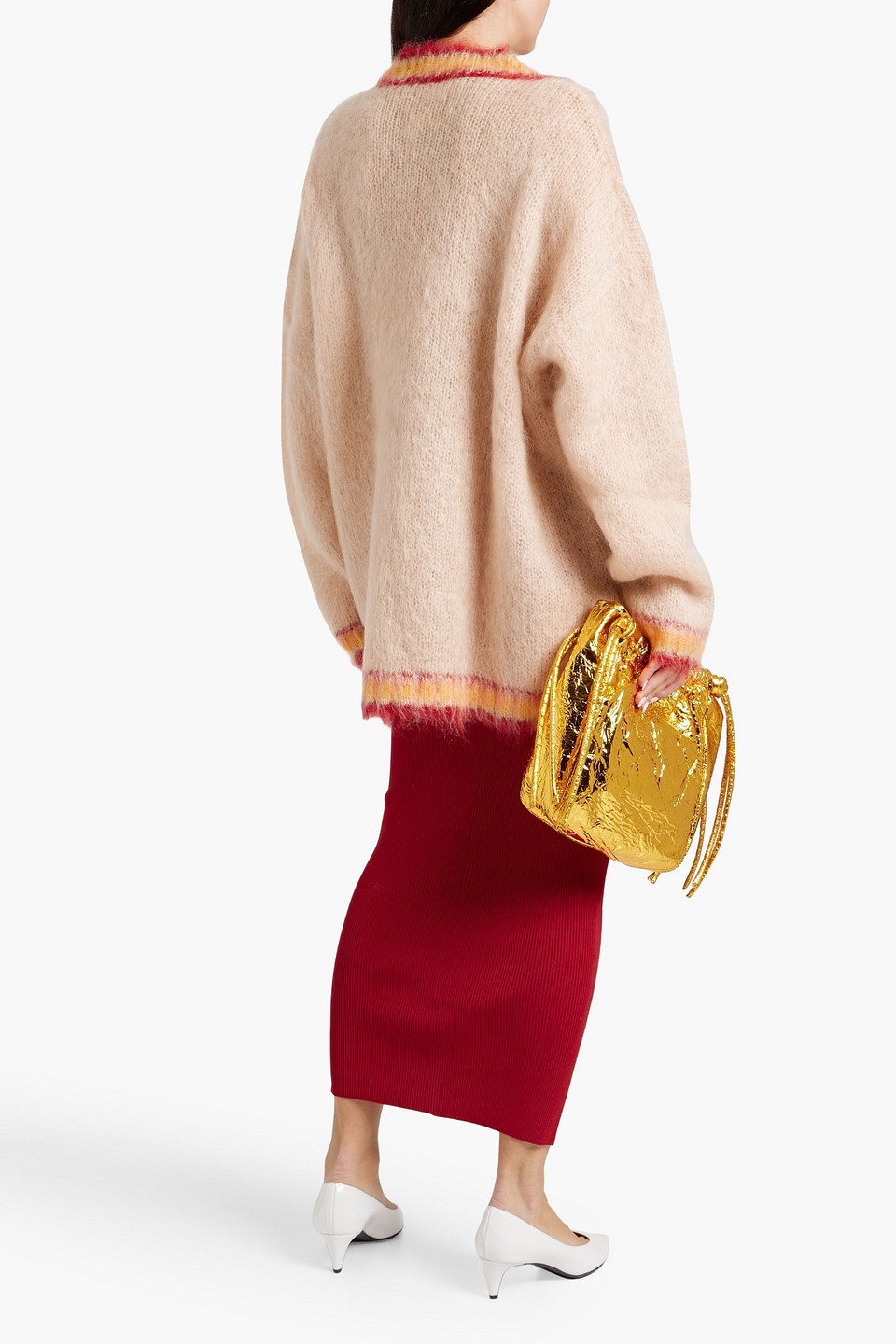  Marni - Ribbed-knit Midi Skirt - Red - It 44 