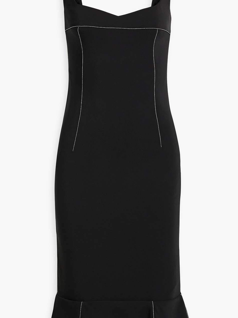 fluted cady midi dress