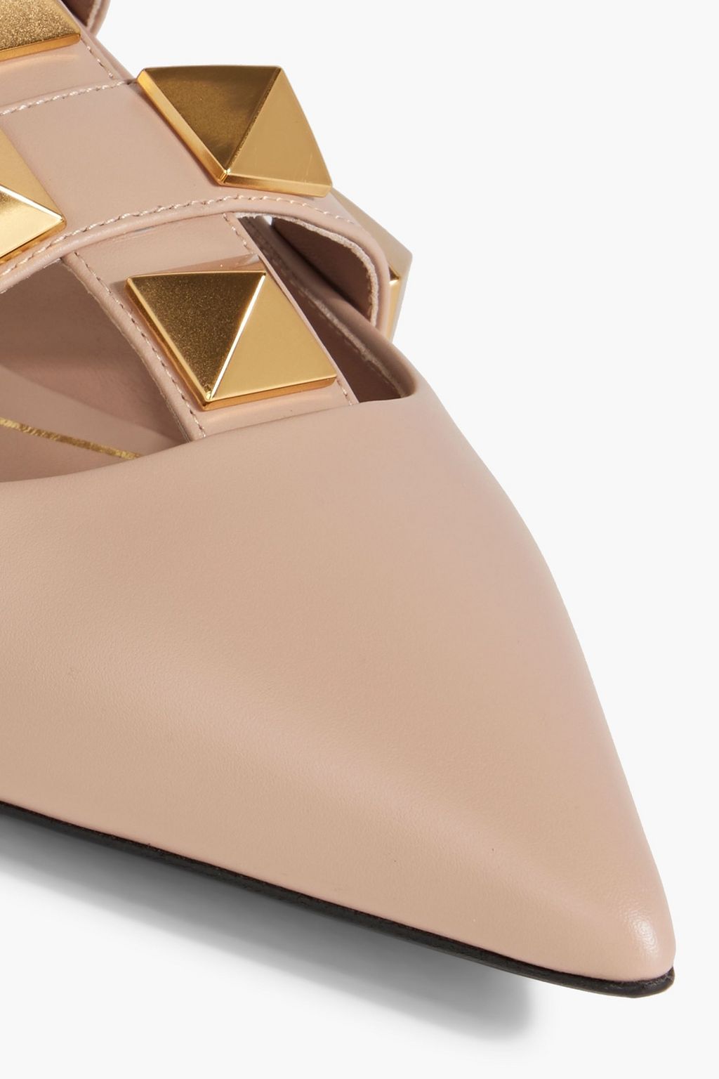 VALENTINO GARAVANI Roman Stud leather point-toe flats