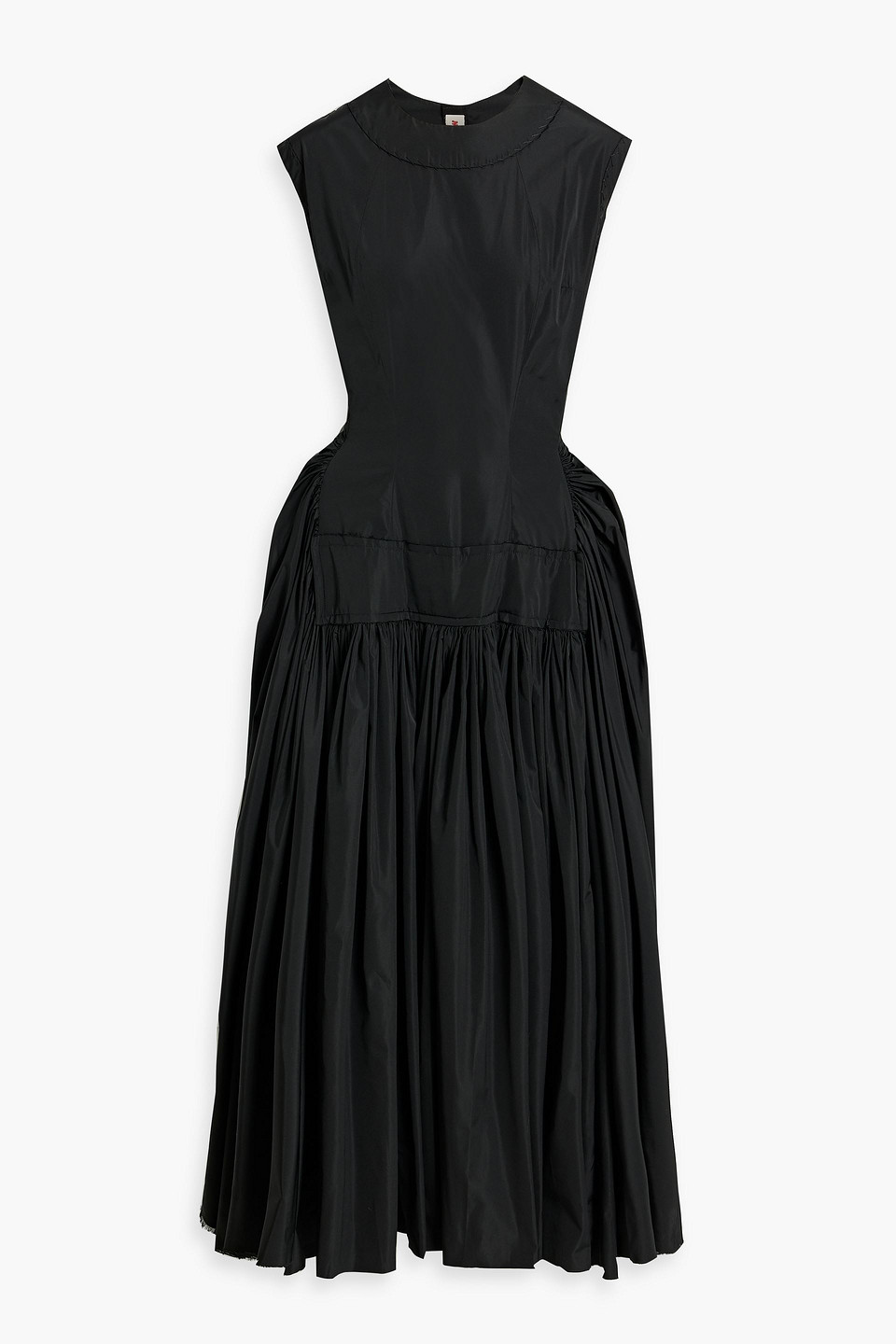 Marni Taffeta Maxi Dress In Black