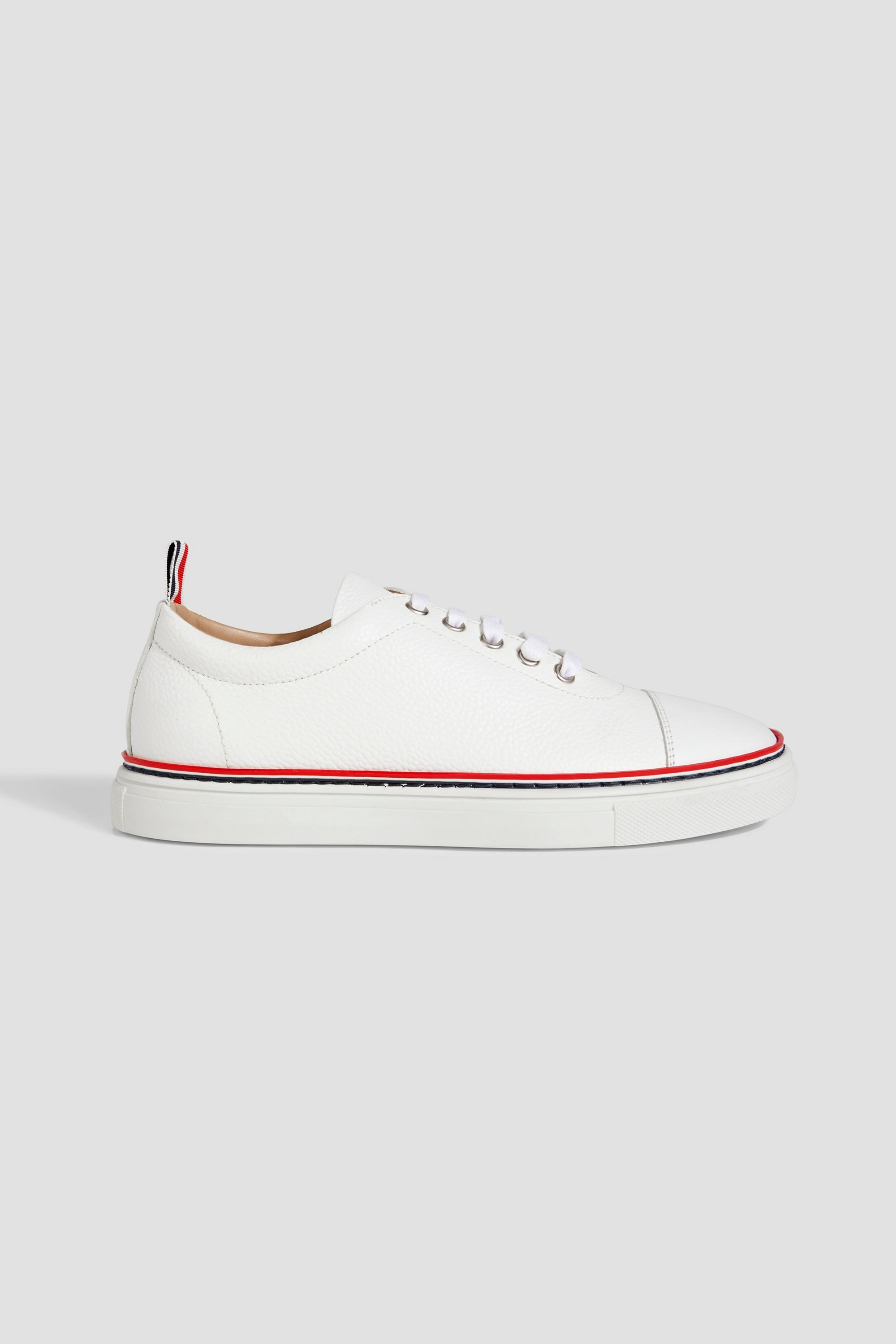 Thom Browne Smooth and pebbled-leather sneakers