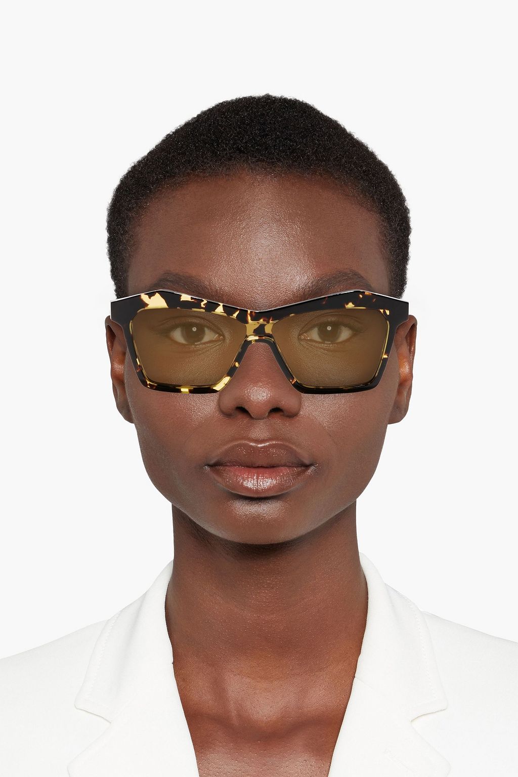 BOTTEGA VENETA D-frame tortoiseshell acetate sunglasses