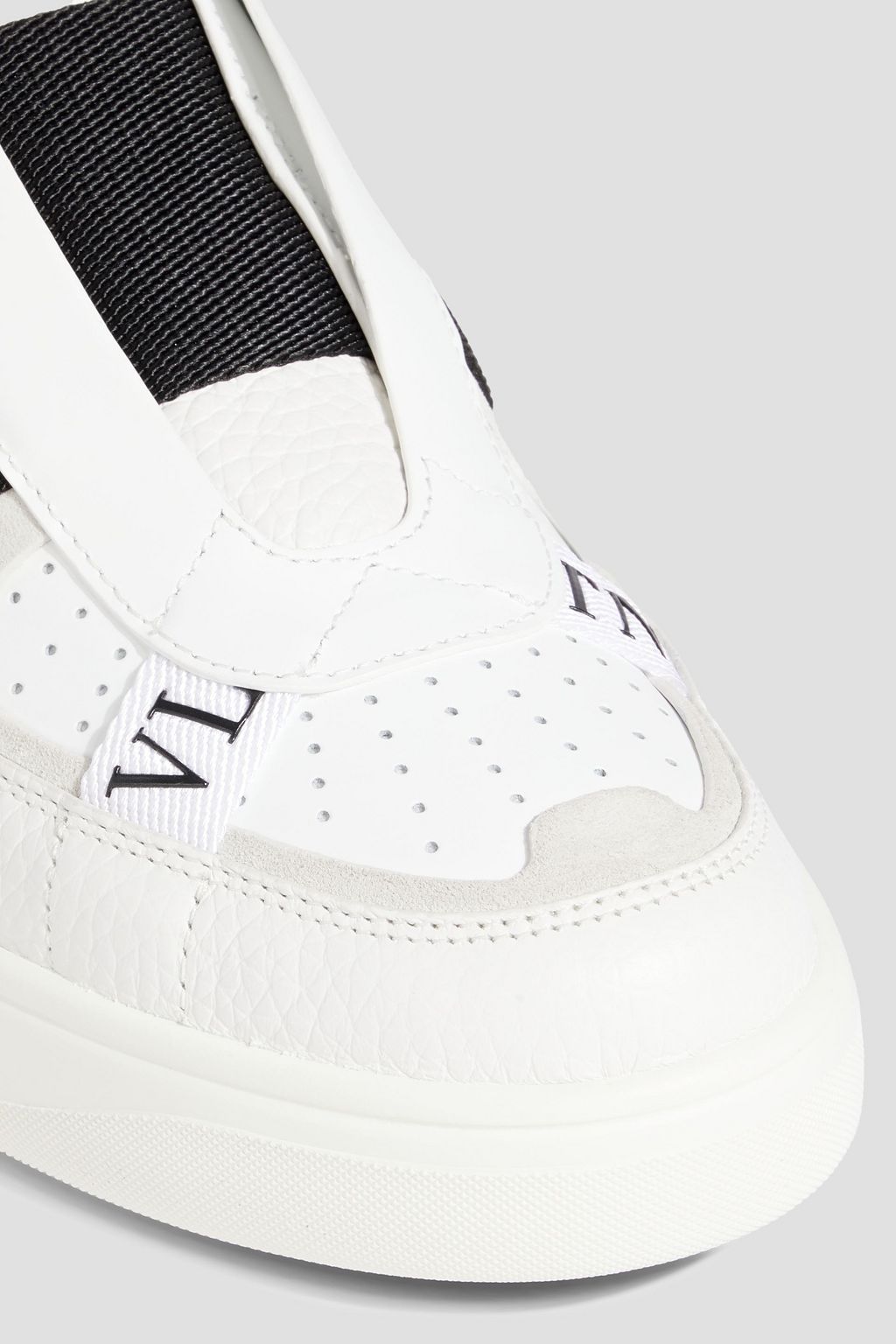 VALENTINO GARAVANI VL7N pebbled-leather slip-on sneakers