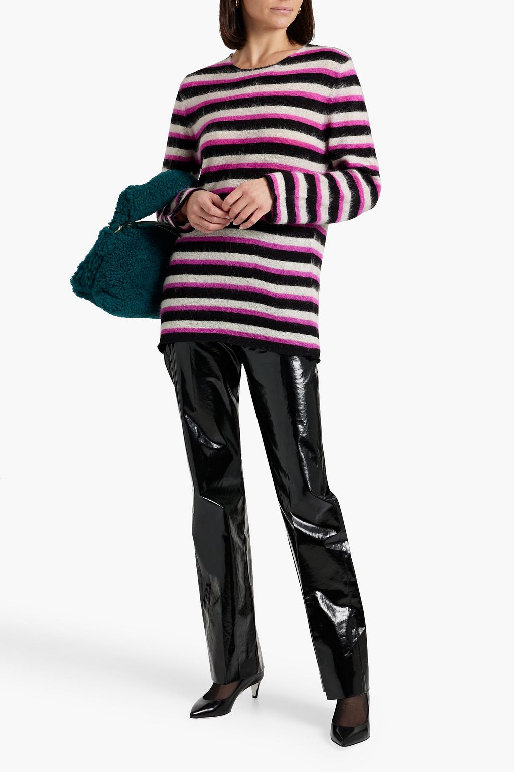 MARNI Striped wool and mohair-blend sweater