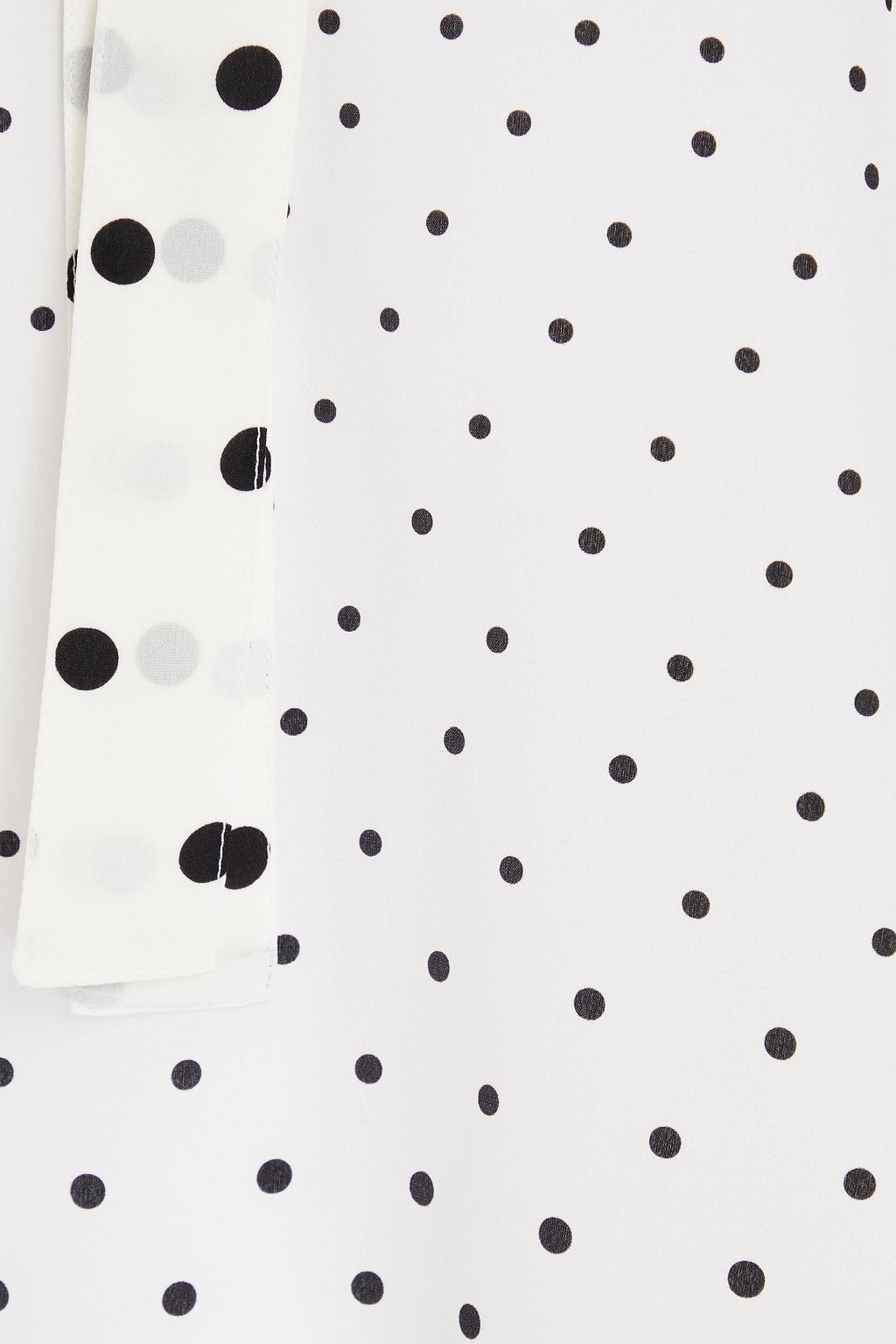 VALENTINO GARAVANI Polka-dot silk crepe de chine blouse