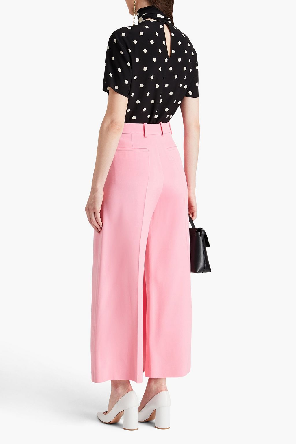 VALENTINO GARAVANI Hose mit weitem Bein aus einer Wollmischung