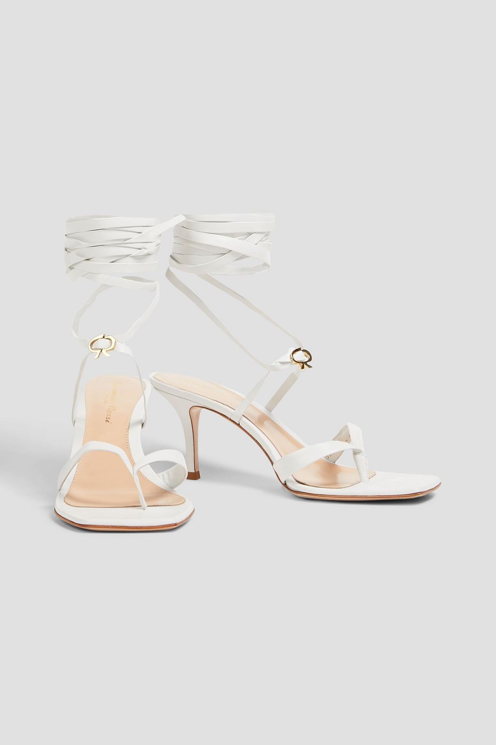 GIANVITO ROSSI Ribbon Gladiator leather sandals