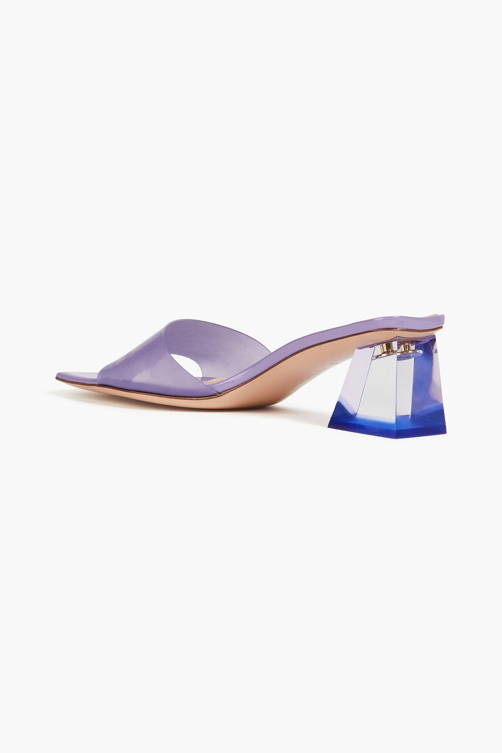 GIANVITO ROSSI Cosmic Glass 55 TPU mules