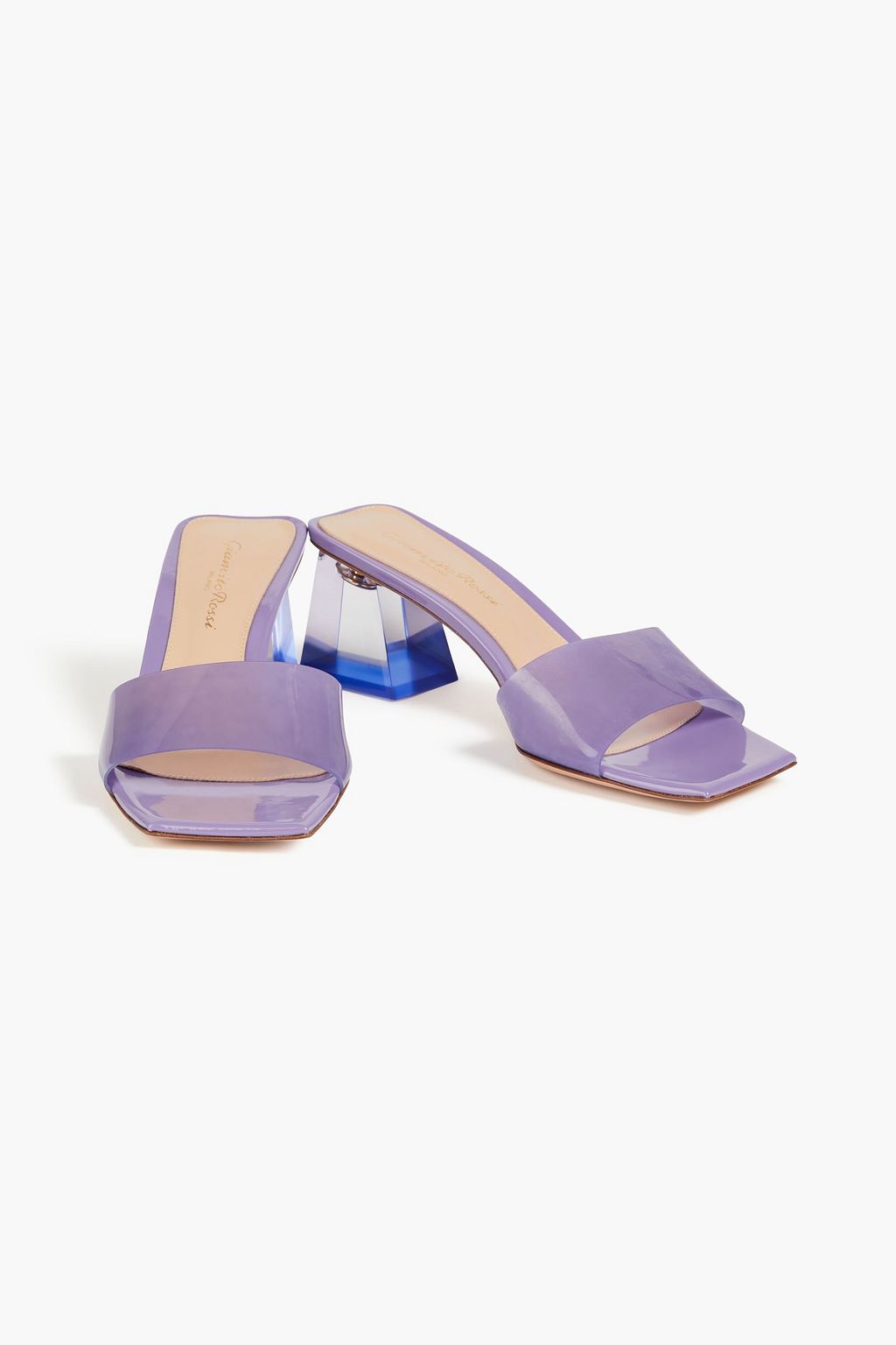 GIANVITO ROSSI Cosmic Glass 55 TPU mules