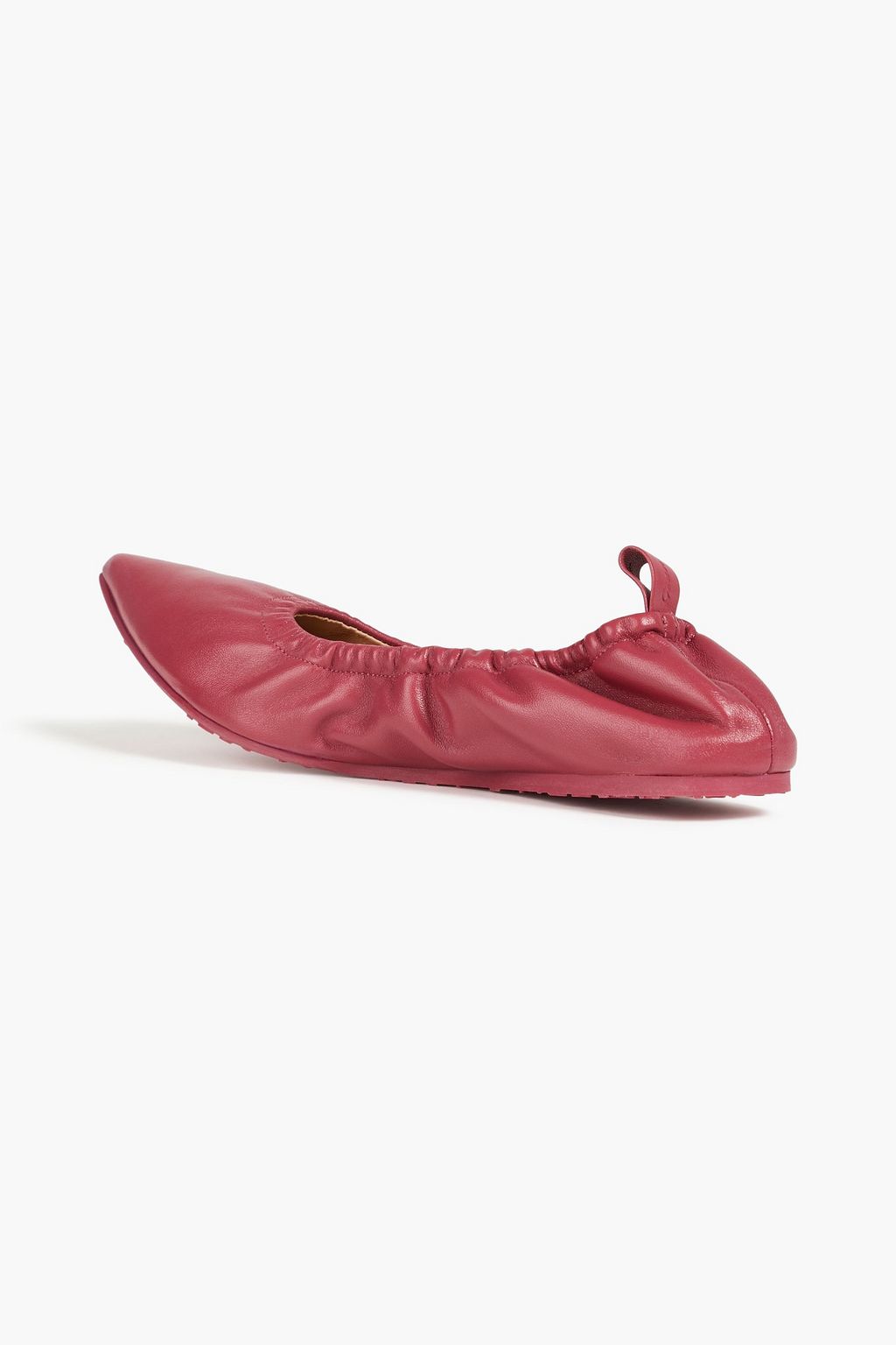 GIANVITO ROSSI Leather point-toe flats