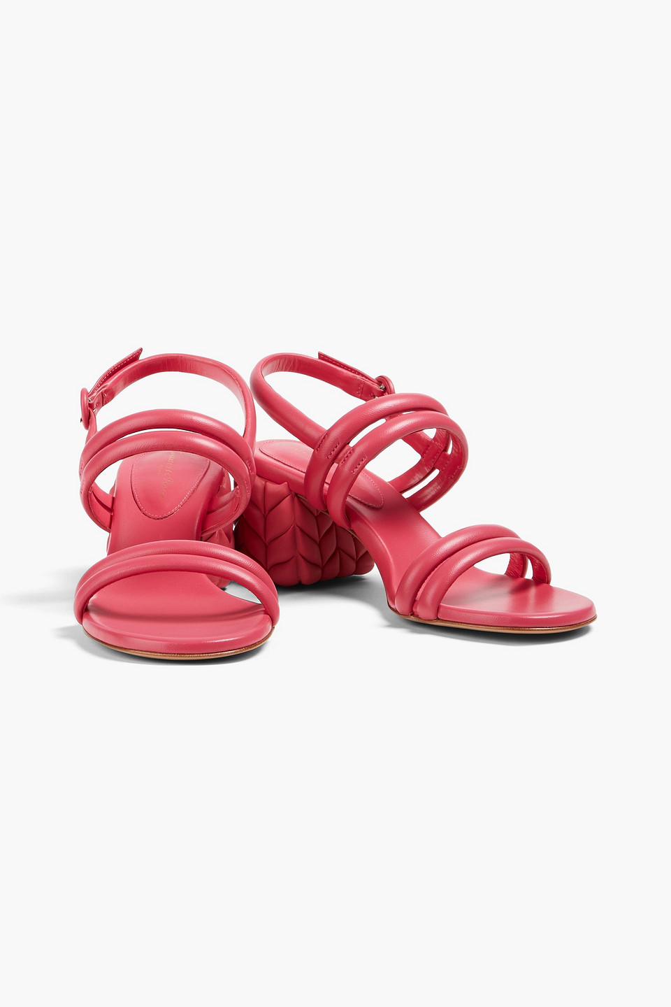 Gianvito Rossi Woman Sandals Magenta Size 8 Soft Leather In Pink