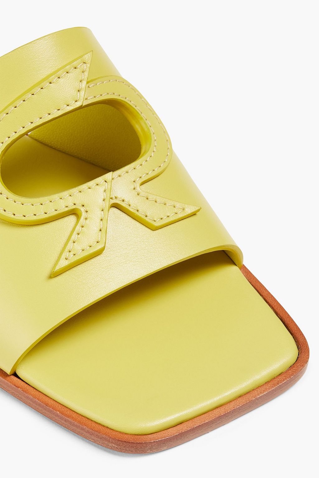 GIANVITO ROSSI Ribbon cutout leather slides