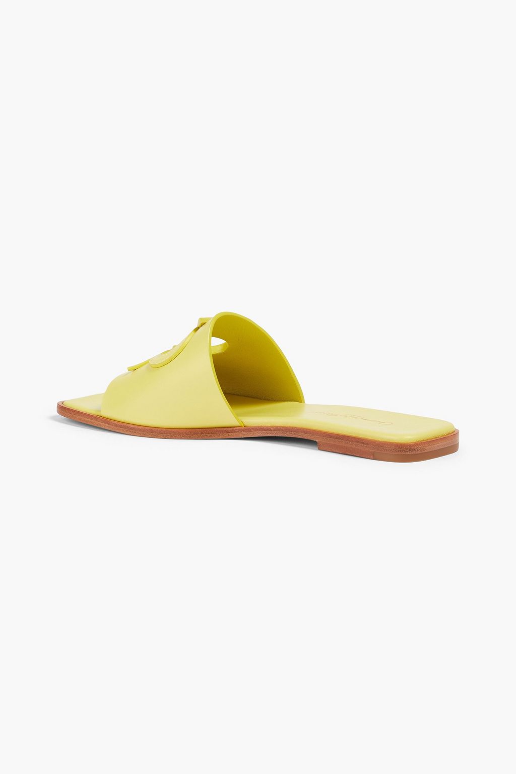 GIANVITO ROSSI Ribbon cutout leather slides