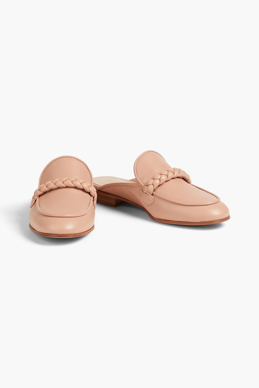 GIANVITO ROSSI Belem Slippers aus Leder