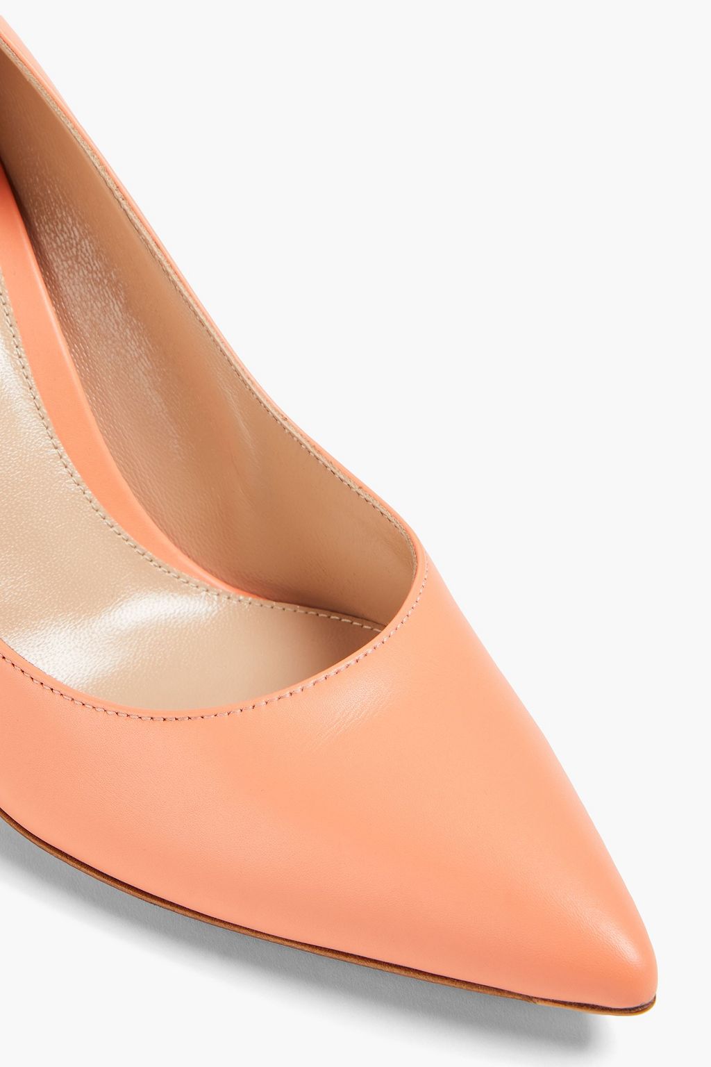 GIANVITO ROSSI حذاء بامب Gianvito من الجلد بكعب مقاس 85