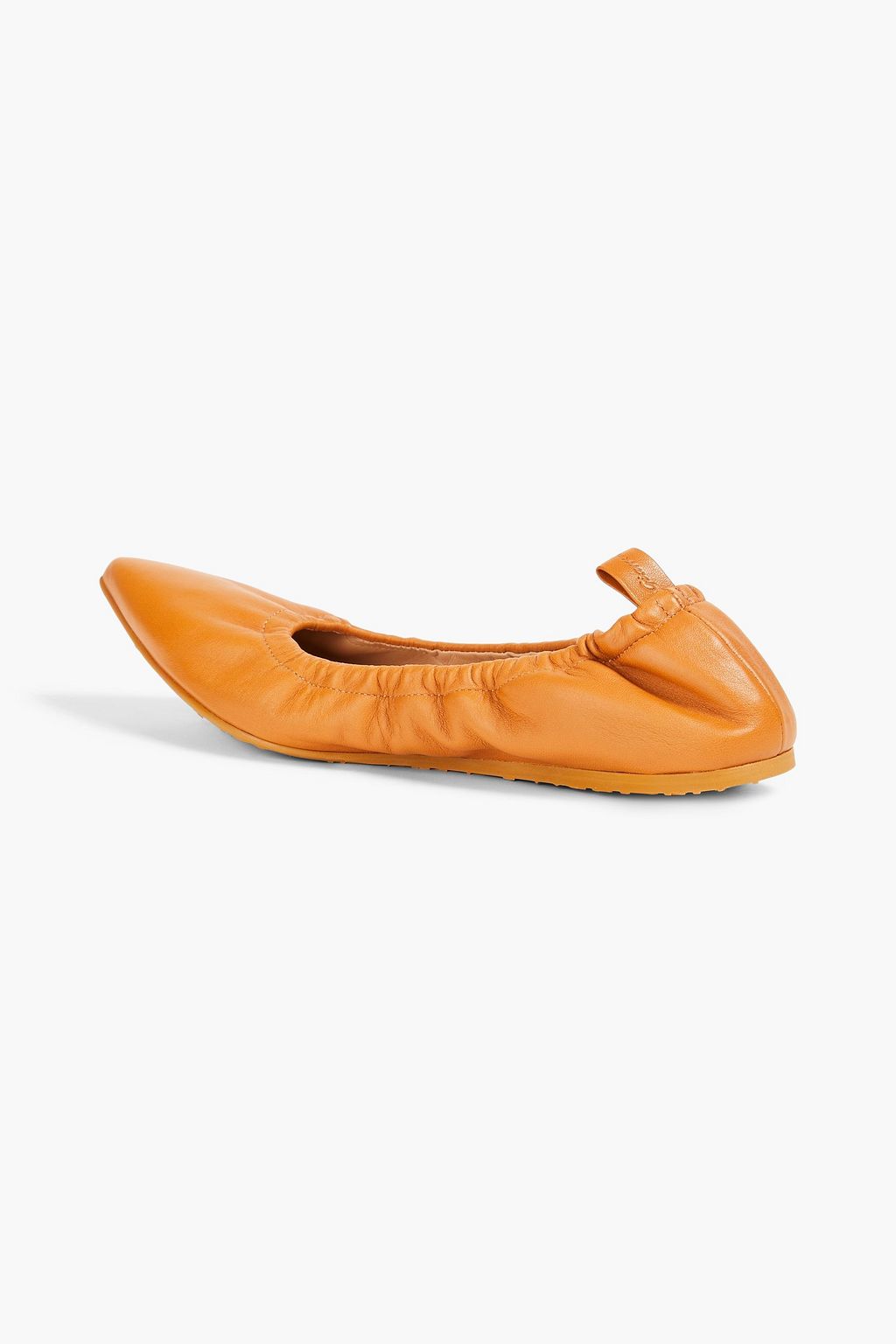 GIANVITO ROSSI Leather point-toe flats
