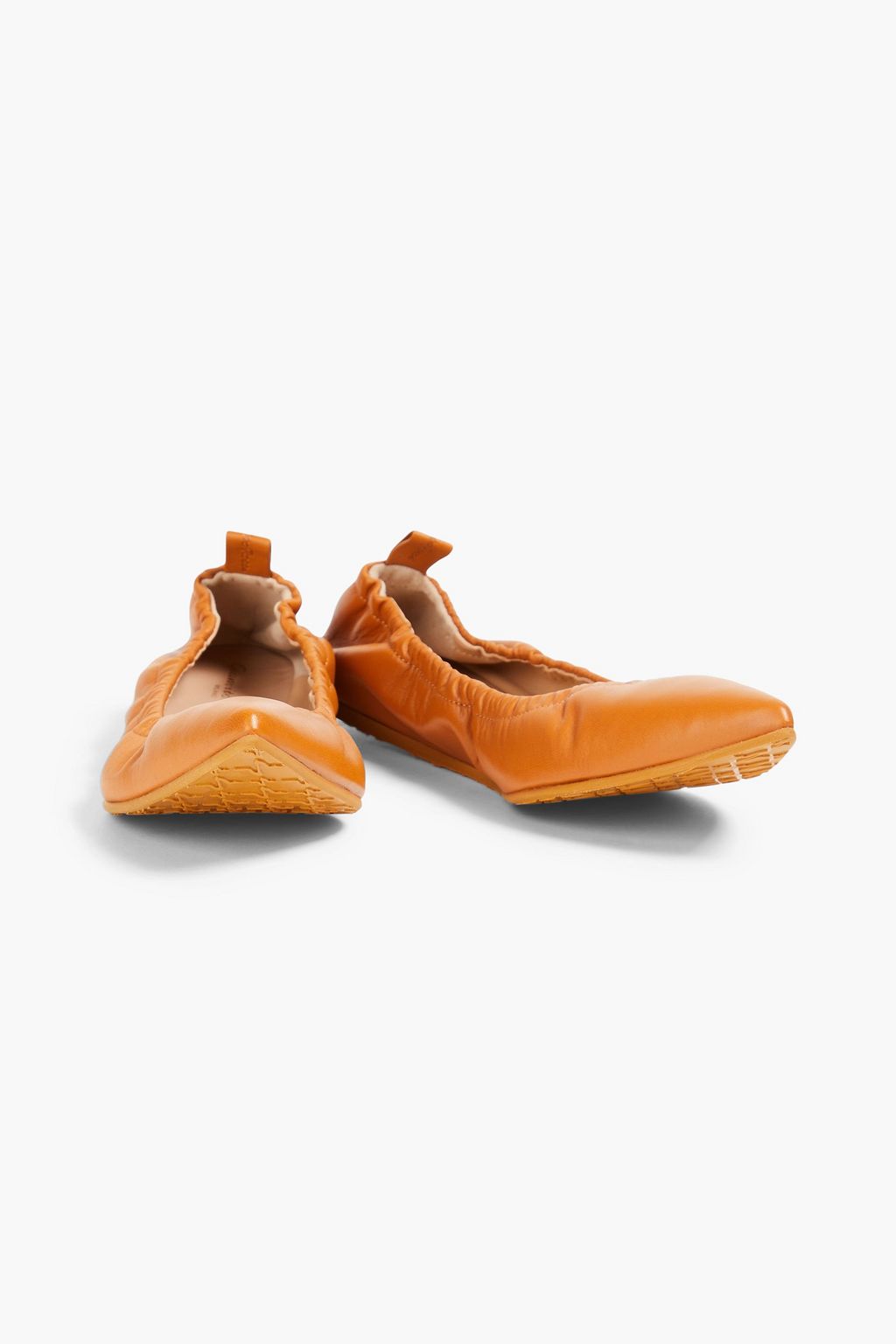 GIANVITO ROSSI Leather point-toe flats