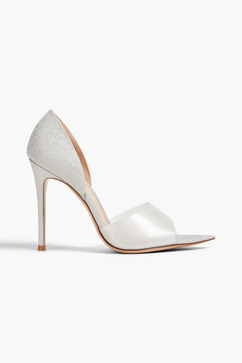 Gianvito Rossi Bree Pvc Sandals In Silver