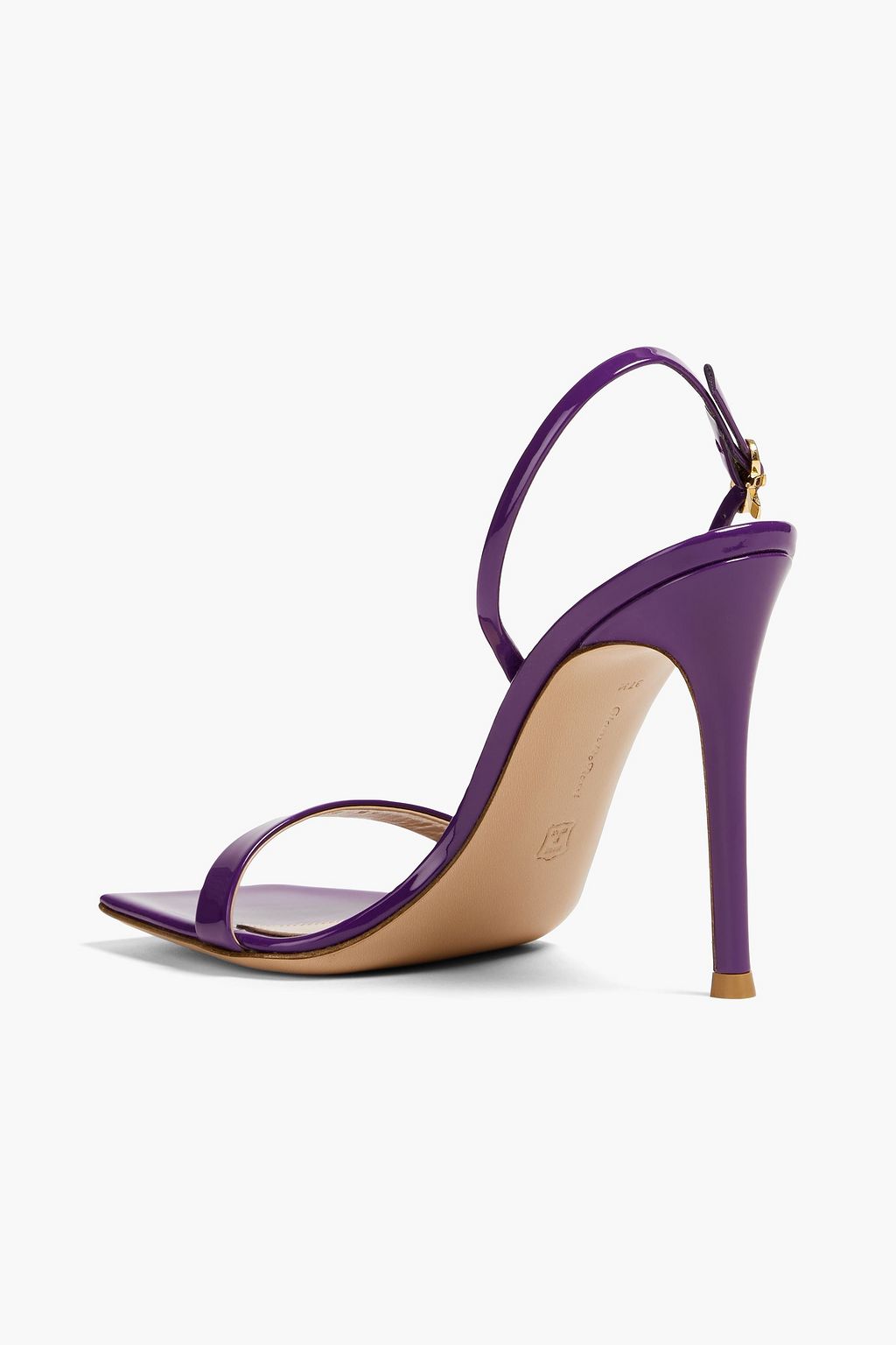 GIANVITO ROSSI Ribbon 105 patent-leather slingback sandals