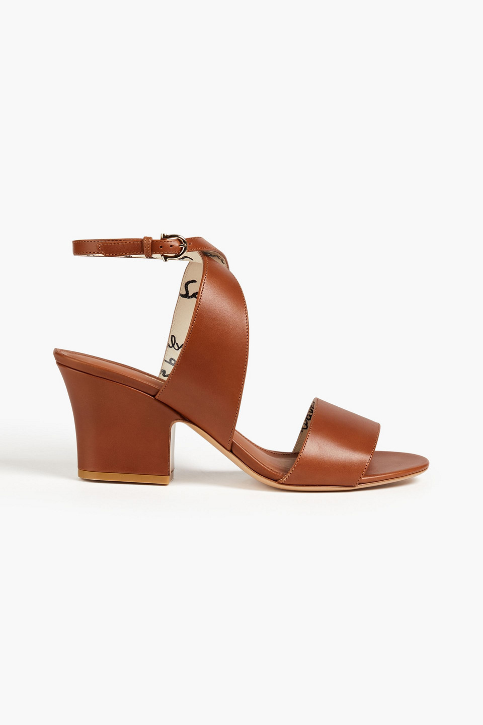 Ferragamo - Sheena leather sandals - Brown - US 7.5