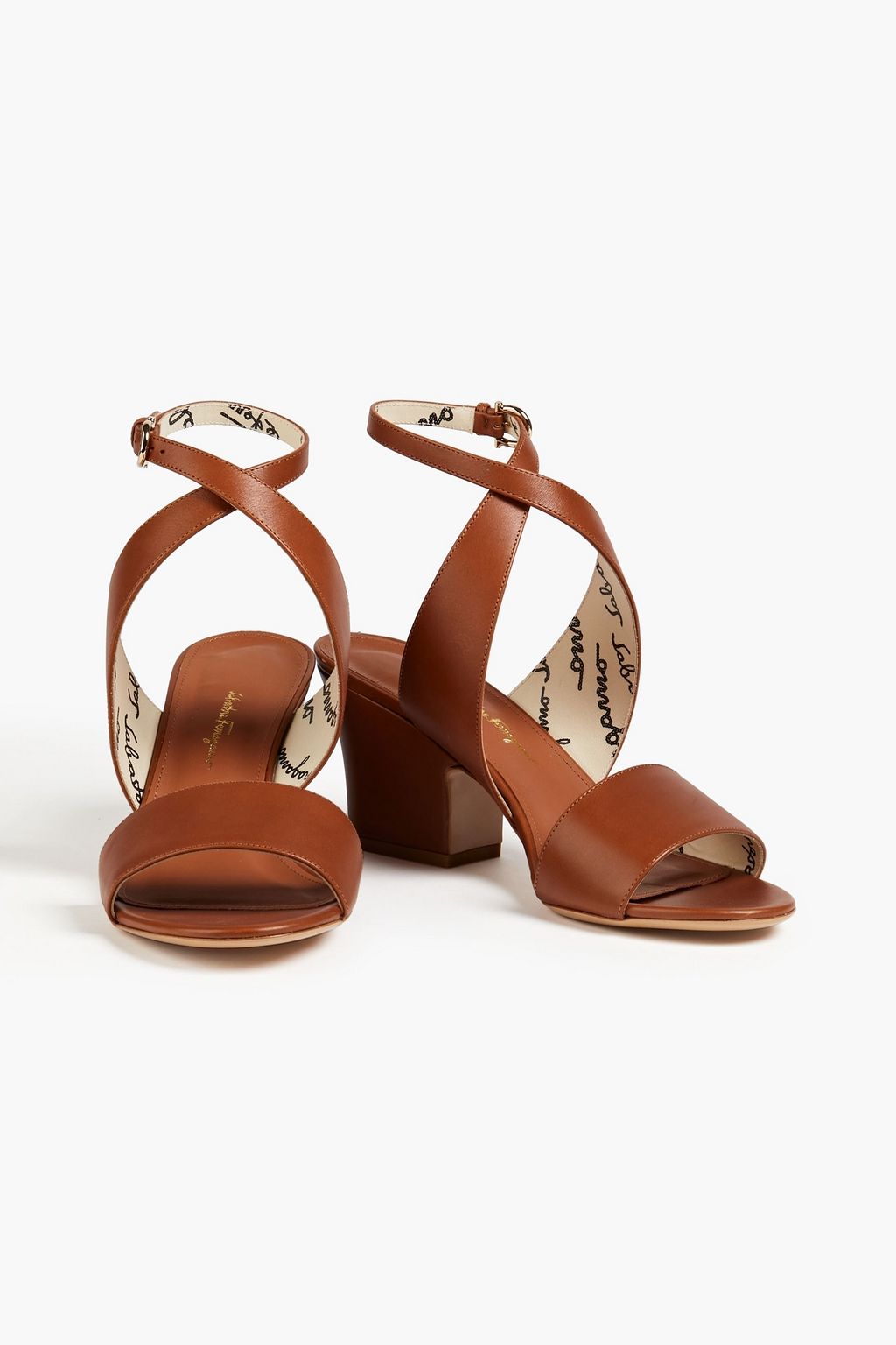 FERRAGAMO صندل ’’شينا’’ مصنوع من الجلد