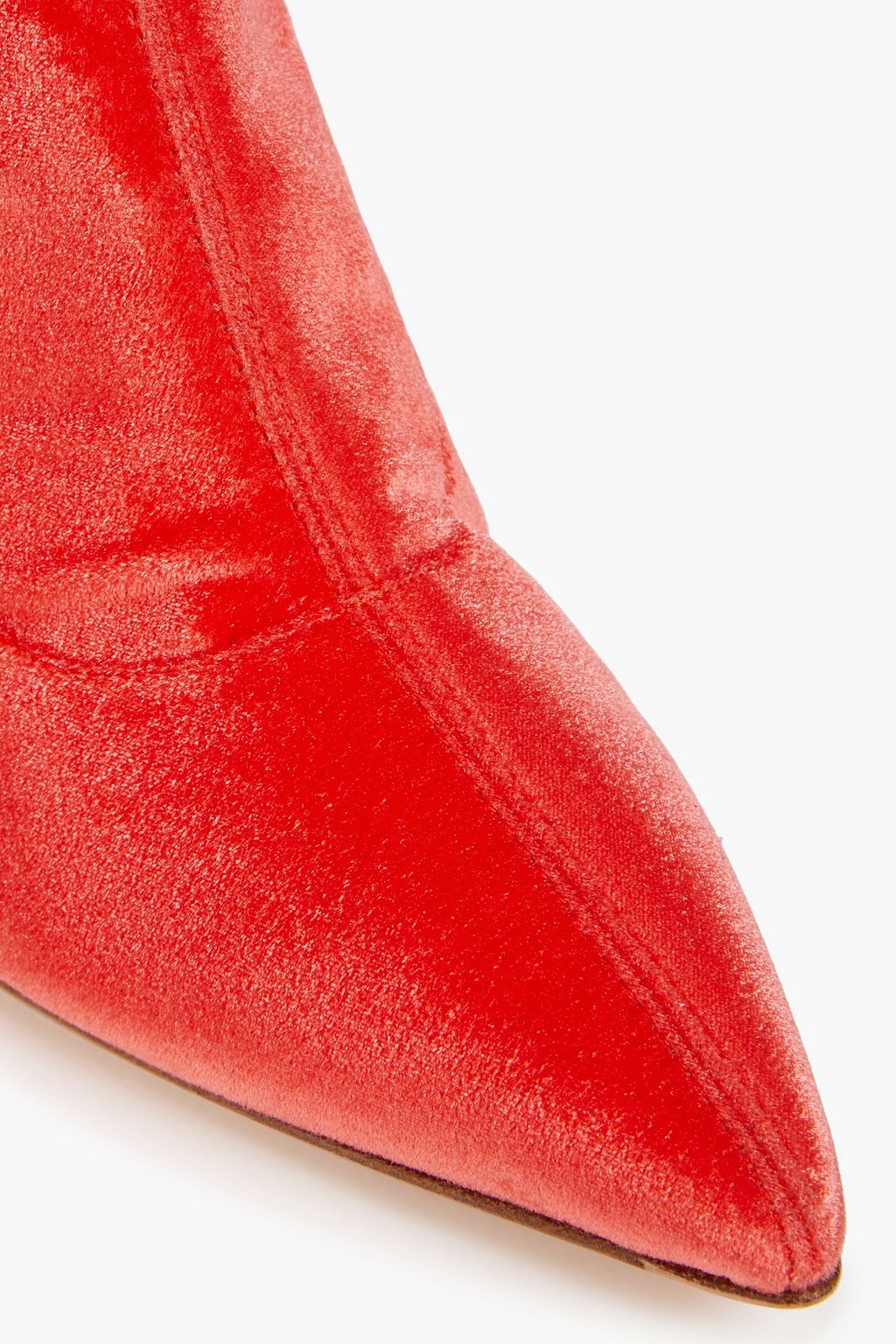 GIANVITO ROSSI بوت بطول أعلى الركبة من المخمل المطاط