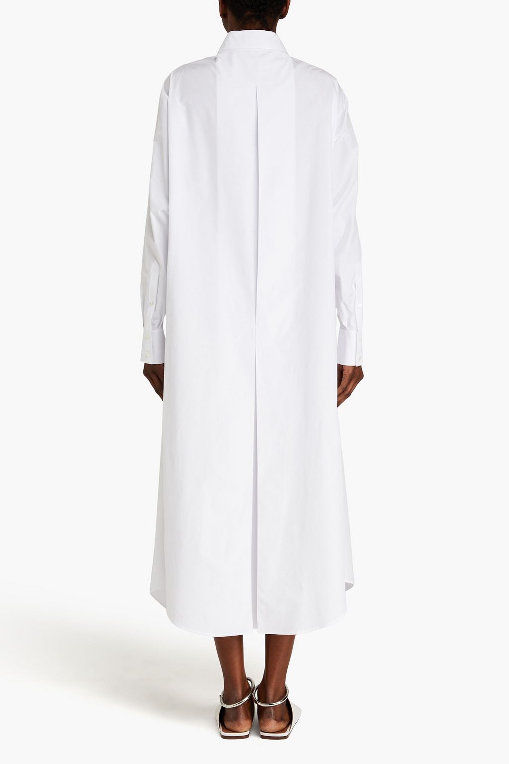 ALAÏA Cotton-poplin maxi shirt dress