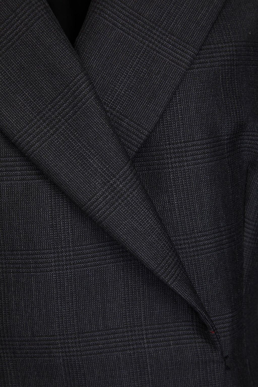 ALAÏA Prince of Wales checked wool and mohair-blend coat