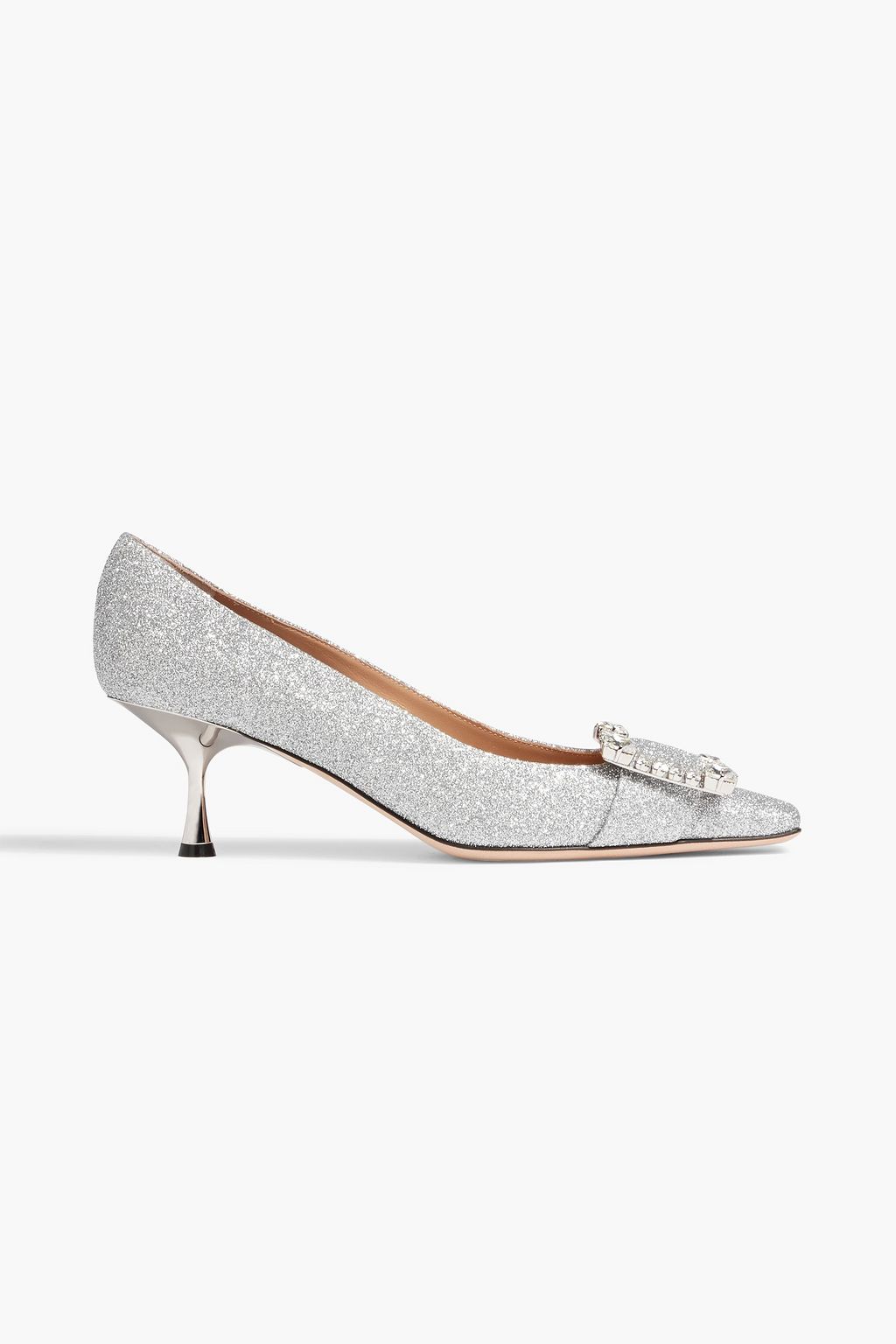 SERGIO ROSSI sr Twenty 60 glittered woven pumps | THE OUTNET