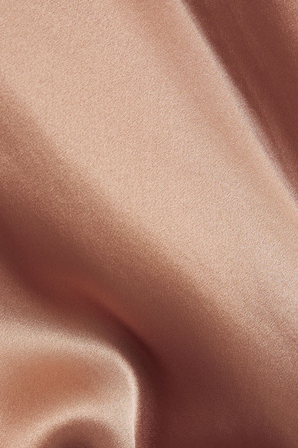 FRAME Silk-satin midi slip dress