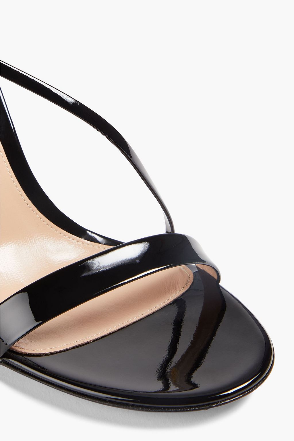 GIANVITO ROSSI Manhattan 85 patent-leather slingback sandals