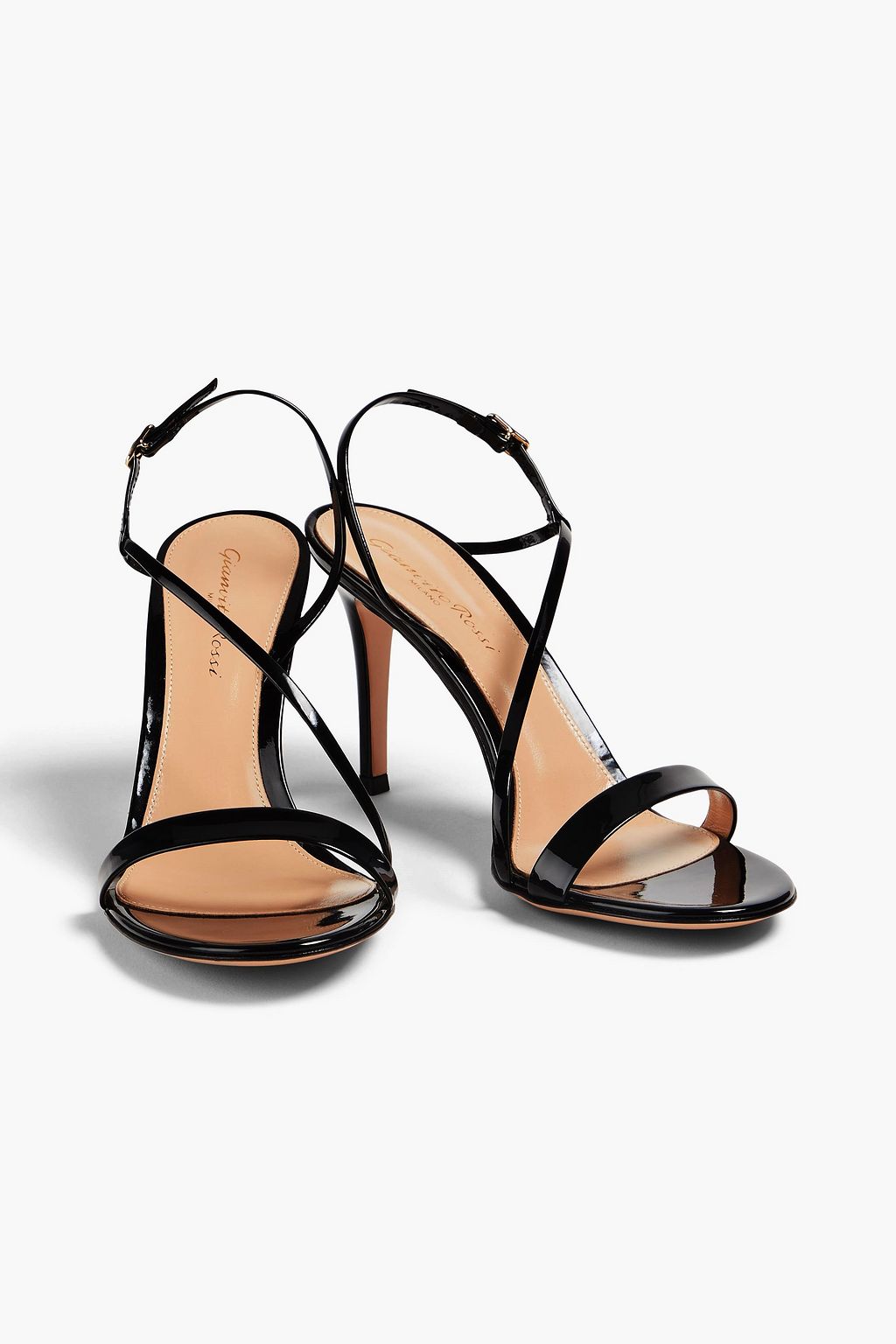 GIANVITO ROSSI Manhattan 85 patent-leather slingback sandals