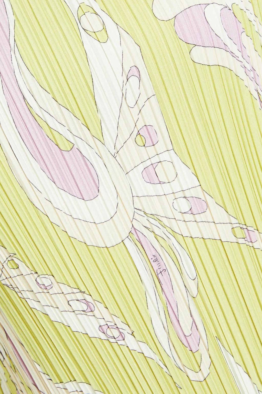 PUCCI Plissé-crepe blouse