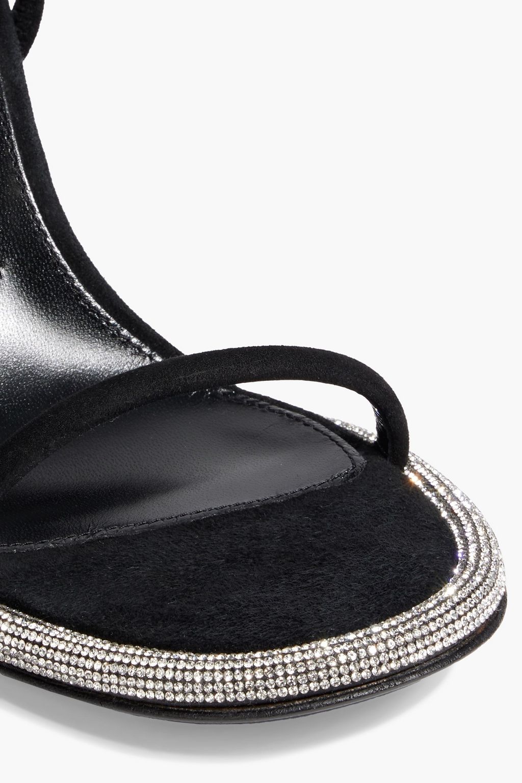 SERGIO ROSSI sr Bijoux crystal-embellished suede sandals