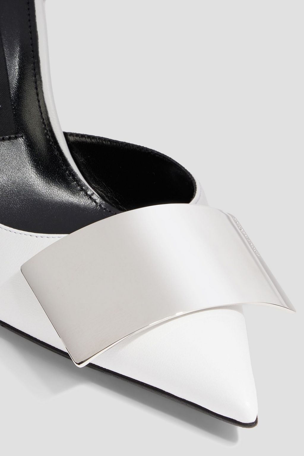 SERGIO ROSSI sr Miroir embellished leather pumps