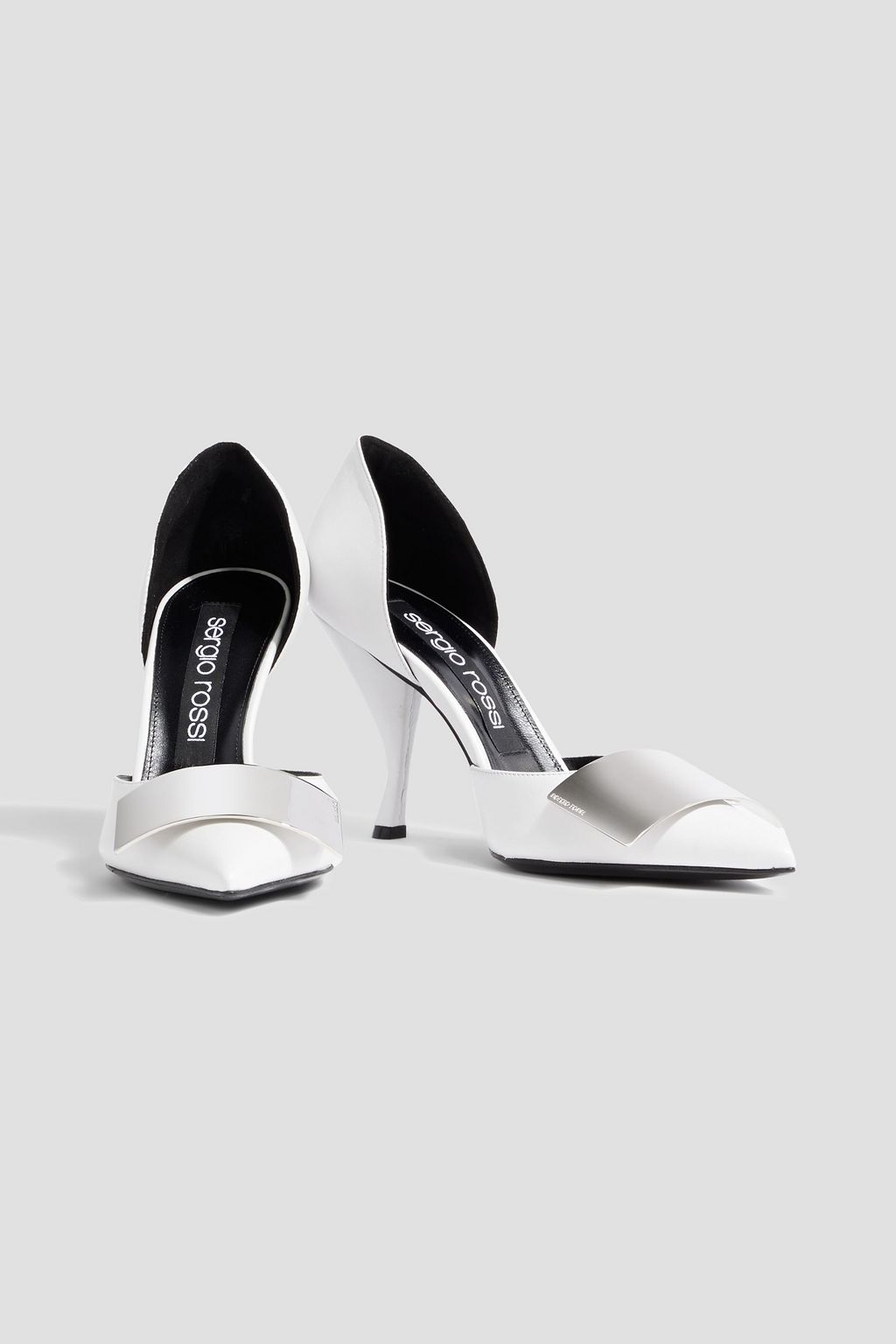SERGIO ROSSI sr Miroir embellished leather pumps