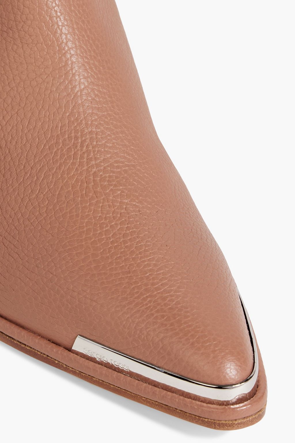 SERGIO ROSSI Carla pebbled-leather cowboy boots